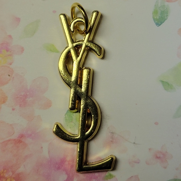 2 Gold YSL Beaute Zipper Pulls 1.6" - Picture 1 of 1
